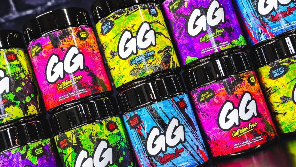 A real-life lifestyle photo of various GG Energy tubs.